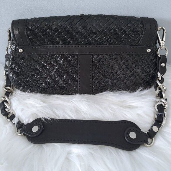 Lockheart vintage woven leather shoulder bag EUC - Picture 7 of 7